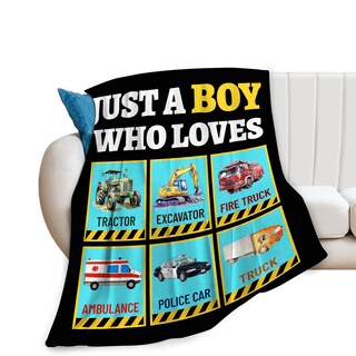 Foto 2 | Foto 2 | Manta Polar Mudiwa Just A Boy Who Loves Truck 100 X 125 Cm - Venta Internacional.