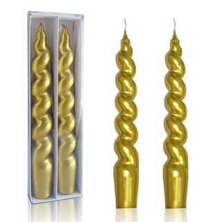 Foto 1 | Foto 1 | Candelabros Gedengni Metallic Twisted 19 Cm Dorados Sin Perfume - Venta Internacional.