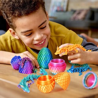 Foto 5 | Foto 5 | Set De Huevos De Dragón Yilcer Impreso En 3d Con Interior De Dragón 4 Unidades - Venta Internacional.
