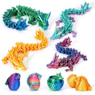 Foto 7 | Foto 7 | Set De Huevos De Dragón Yilcer Impreso En 3d Con Interior De Dragón 4 Unidades - Venta Internacional.
