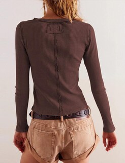 Foto 2 | Foto 2 | Jersey Tipo Cárdigan Meiyi Station Para Mujer Corte Ajustado Algodón Acanalado - Venta Internacional.