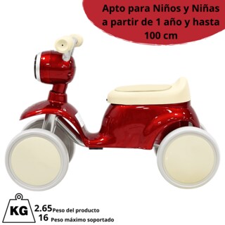 Foto 4 | Foto 4 | Montable Correpasillos Para Niños Con Luz Y Sonido Coche Musical Apto A Partir De 1 Año Y Soporta Hasta 16 Kg - Rojo