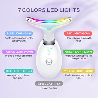 Foto 3 | Foto 3 | Masajeador Facial Aee De Terapia De Luz De 7 Colores Con Herramienta Guasha Ep-400-jw1 - Venta Internacional.