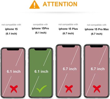Foto 2 | Foto 2 | Funda Tipo Cartera Para Iphone 15 Pro Kihuwey Con Magsafe Black - Venta Internacional.