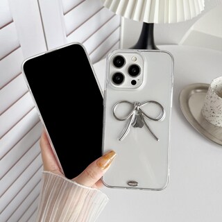 Foto 5 | Foto 5 | Funda De Teléfono Fliracon Simple 3d Bow Clear Soft Para Iphone 16 Pro Max - Venta Internacional.