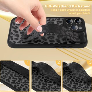 Foto 3 | Foto 3 | Funda De Teléfono Lsl Para Iphone 16 Pro Black Leopard Cheetah - Venta Internacional.