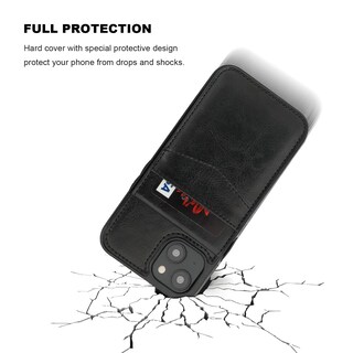 Foto 7 | Foto 7 | Funda Tipo Cartera Para Iphone 13 Kihuwey Con Magsafe De Piel Negra - Venta Internacional.