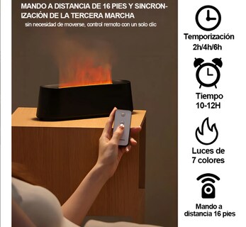 Foto 2 | Foto 2 | Umidificador Difusor Aceites Esenciales Aromas Aromaterapia Ultrasónico Con Función Silenciosa Temporizador Y Niebla De Llama 7
