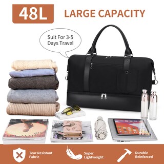 Foto 6 | Foto 6 | Bolsa De Fin De Semana Gayuapeia Para Mujer Con Compartimento Para Zapatos - Venta Internacional.