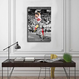 Foto 3 | Foto 3 | Póster Sobre Lienzo Qunan Sports George Kittle Sin Marco  30 X 45 Cm - Venta Internacional.