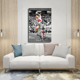 Foto 5 | Foto 5 | Póster Sobre Lienzo Qunan Sports George Kittle Sin Marco  30 X 45 Cm - Venta Internacional.