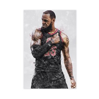 Foto 1 | Foto 1 | Póster De Lona Ysyacj Lebron James 1 Para Decoración De Dormitorio 30 X 45 Cm - Venta Internacional.
