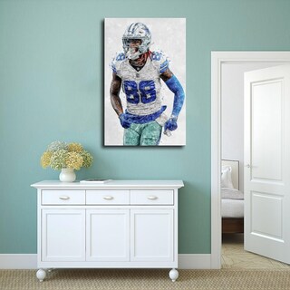 Foto 4 | Foto 4 | Póster Sobre Lienzo Qunan Sports Ceedee Lamb 30 X 45 Cm Sin Marco - Venta Internacional.