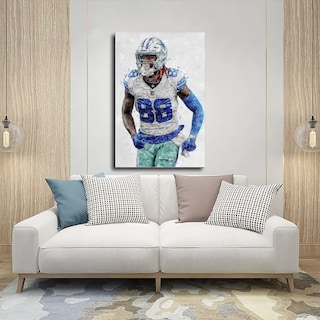 Foto 5 | Foto 5 | Póster Sobre Lienzo Qunan Sports Ceedee Lamb 30 X 45 Cm Sin Marco - Venta Internacional.