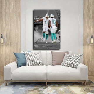 Foto 5 | Foto 5 | Póster Sobre Lienzo Qunan Sports Tua Tagovailoa 30 X 45 Cm Sin Marco - Venta Internacional.