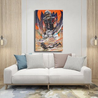 Foto 5 | Foto 5 | Póster En Lienzo Aikelai Justin Fields Para Decoración De Dormitorio 30 X 45 Cm - Venta Internacional.