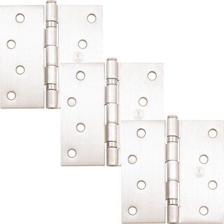 Foto 1 | Foto 1 | Bisagras Para Puerta Stone Harbor Hardware  10 Cm  Con Rodamiento De Bolas  Níquel Satinado  Paquete De 3 - Venta Internacional.