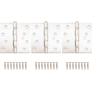 Foto 3 | Foto 3 | Bisagras Para Puerta Stone Harbor Hardware  10 Cm  Con Rodamiento De Bolas  Níquel Satinado  Paquete De 3 - Venta Internacional.