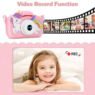 Foto 4 | Foto 4 | Cámara Digital Multifuncional Para Niños Con Tarjeta De 32 Gb Color Rosa - Venta Internacional.
