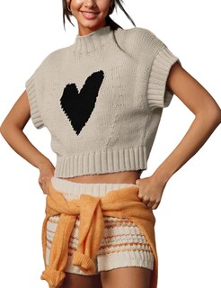 Foto 1 | Foto 1 | Jersey Sin Mangas Taqcux Con Manga Corta Para Mujer Algodón Albaricoque - Venta Internacional.