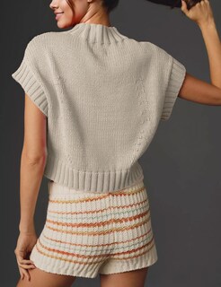 Foto 3 | Foto 3 | Jersey Sin Mangas Taqcux Con Manga Corta Para Mujer Algodón Albaricoque - Venta Internacional.