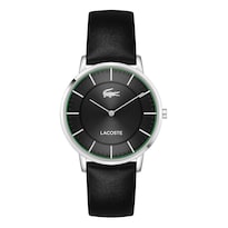 Reloj Para Hombre Lacoste Crocorigin 2011472 Negro 40.5 Mm Piel