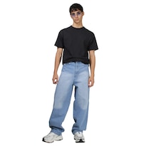 Pantalón Hombre Baggy De Mezclilla