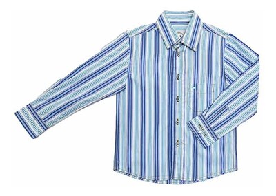 Foto 1 | Foto 1 | Camisa Para Niño Marca Ferrioni Manga Larga A Rayas Azules