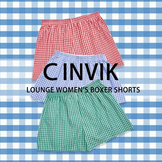 Foto 7 | Foto 7 | Pantalones Cortos De Pijama Cinvik Gingham Boxer Para Mujer Green Plaid Xl - Venta Internacional.
