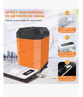 Foto 3 | Foto 3 | Portable Ducha Portatil Para Camping Regadera Portable Exterior Color Naranja Claro