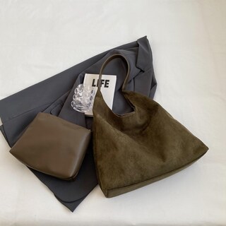 Foto 2 | Foto 2 | Hobo Bag Mcuvaec Suede Para Mujer 2024 Slouchy Brown Con Monedero - Venta Internacional.