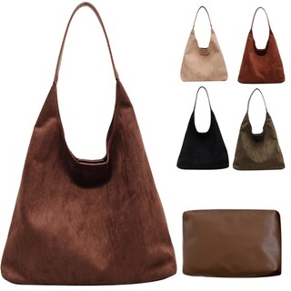 Foto 1 | Foto 1 | Bolsa Maoily De Gamuza Marrón Para Mujer 36 X 31 X 13 Cm - Venta Internacional.