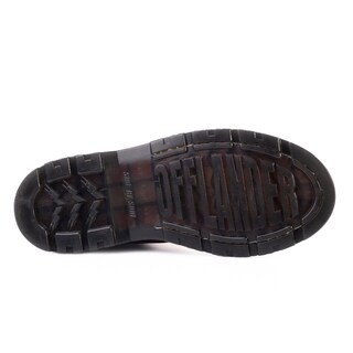 Foto 5 | Foto 5 | Botas Offlander Tipo Militar Piel Napa Vino Costura Negras