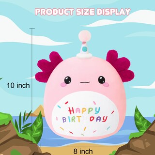 Foto 3 | Foto 3 | Peluche De Peluche Sqeqe Axolotl De Felpa De 25 Cm - Venta Internacional.