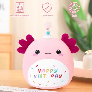 Foto 5 | Foto 5 | Peluche De Peluche Sqeqe Axolotl De Felpa De 25 Cm - Venta Internacional.
