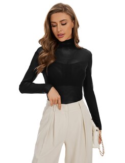 Foto 5 | Foto 5 | Camiseta Kiczoy De Manga Larga Transparente De Malla Transparente Para Mujer - Venta Internacional.