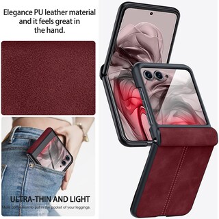 Foto 5 | Foto 5 | Funda De Teléfono Ninki Compatible Con Motorola Razr 50 Con Protector De Pantalla - Venta Internacional.