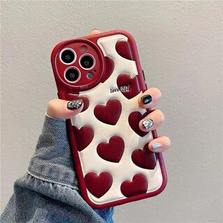 Foto 7 | Foto 7 | Funda De Teléfono Nateroso Compatible Con Iphone 15 Pro Max Red Heart - Venta Internacional.