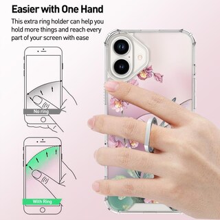 Foto 5 | Foto 5 | Funda De Teléfono Ook Compatible Con Iphone 16 De 6.1 Pulgadas Con Soporte - Venta Internacional.