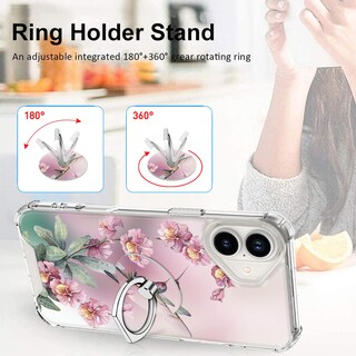 Foto 6 | Foto 6 | Funda De Teléfono Ook Compatible Con Iphone 16 De 6.1 Pulgadas Con Soporte - Venta Internacional.
