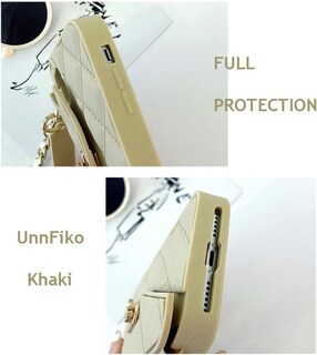 Foto 6 | Foto 6 | Funda De Teléfono Tipo Cartera Unnfiko Compatible Con Iphone 16 Color Caqui - Venta Internacional.