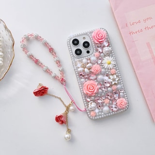 Foto 3 | Foto 3 | Funda Threesee Para Iphone 16 Pro Max Con Diamantes De Imitación De Cristal Brillante - Venta Internacional.