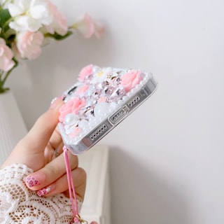 Foto 4 | Foto 4 | Funda Threesee Para Iphone 16 Pro Max Con Diamantes De Imitación De Cristal Brillante - Venta Internacional.
