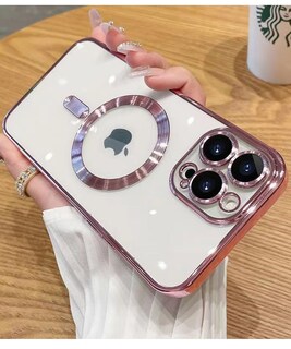 Foto 2 | Foto 2 | Funda De Teléfono Zinlyuen Magnetic Clear Para Iphone 16 Pro 6.3 - Rosa - Venta Internacional.