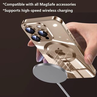 Foto 4 | Foto 4 | Funda De Teléfono Zinlyuen Magnetic Clear Para Iphone 16 Pro 6.3 - Rosa - Venta Internacional.