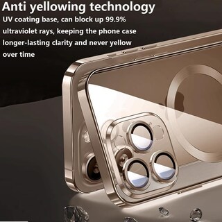 Foto 7 | Foto 7 | Funda De Teléfono Zinlyuen Magnetic Clear Para Iphone 16 Pro 6.3 - Rosa - Venta Internacional.
