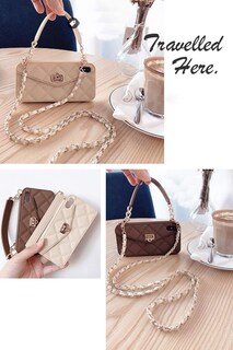 Foto 2 | Foto 2 | Funda Para Teléfono Wallet Unnfiko Compatible Con Iphone 16 Pro Color Marrón - Venta Internacional.