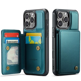 Foto 1 | Foto 1 | Funda Tipo Cartera Vinich Para Iphone 16 Pro 6.3 Color Verde Azulado - Venta Internacional.