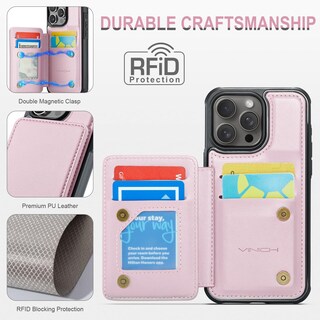 Foto 5 | Foto 5 | Funda Tipo Cartera Vinich Para Iphone 16 Pro 6.3 Con Tarjetero - Venta Internacional.