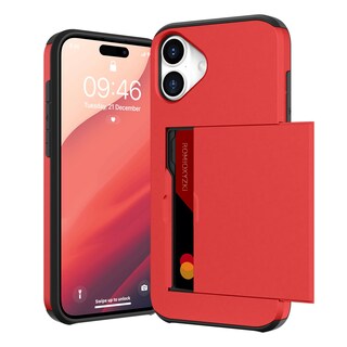 Foto 1 | Foto 1 | Funda Ziye Para Iphone 16 Plus Tipo Cartera Con Tarjetero Color Rojo - Venta Internacional.